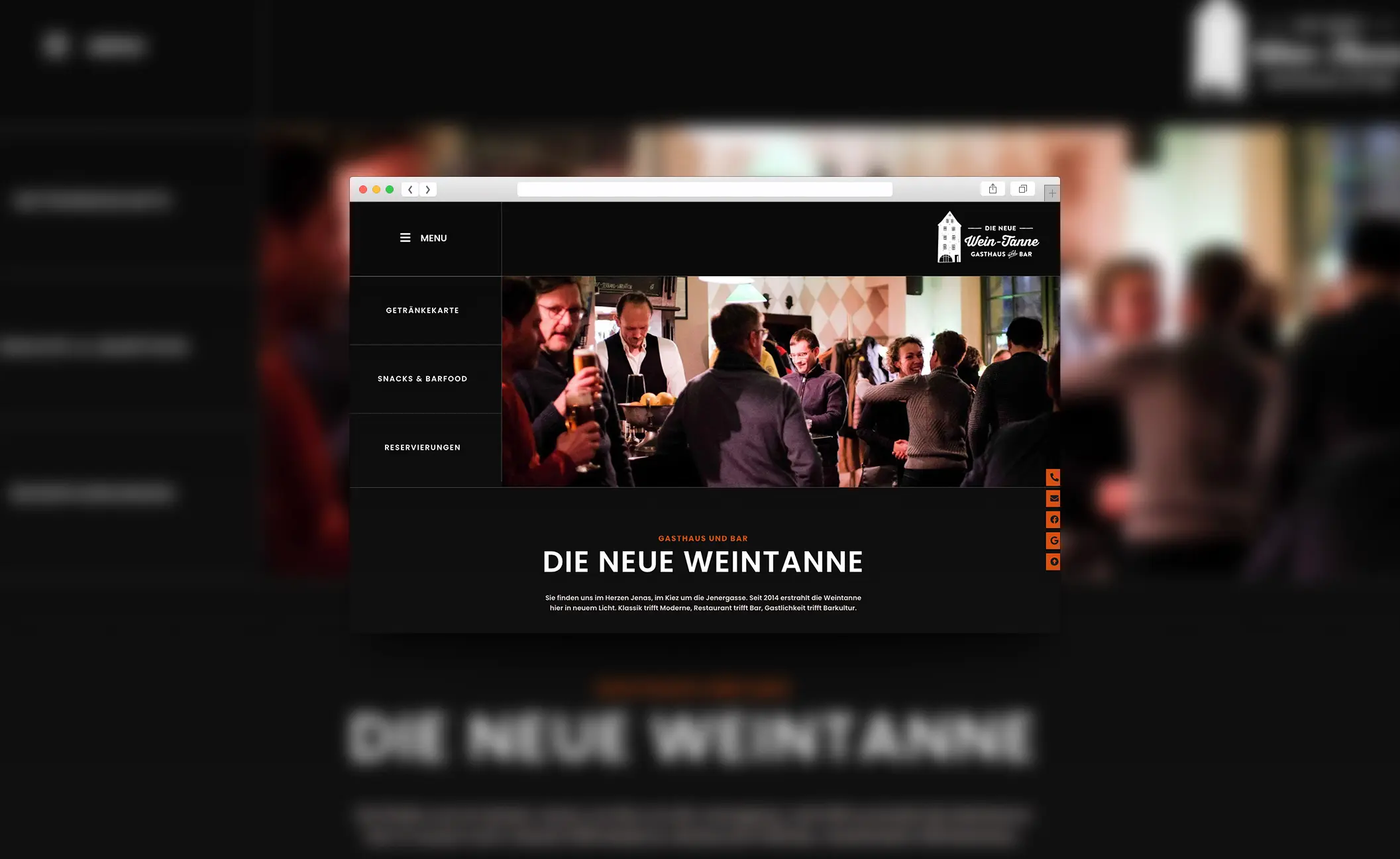 WordPress Elementor Website für die Weintanne in Jena