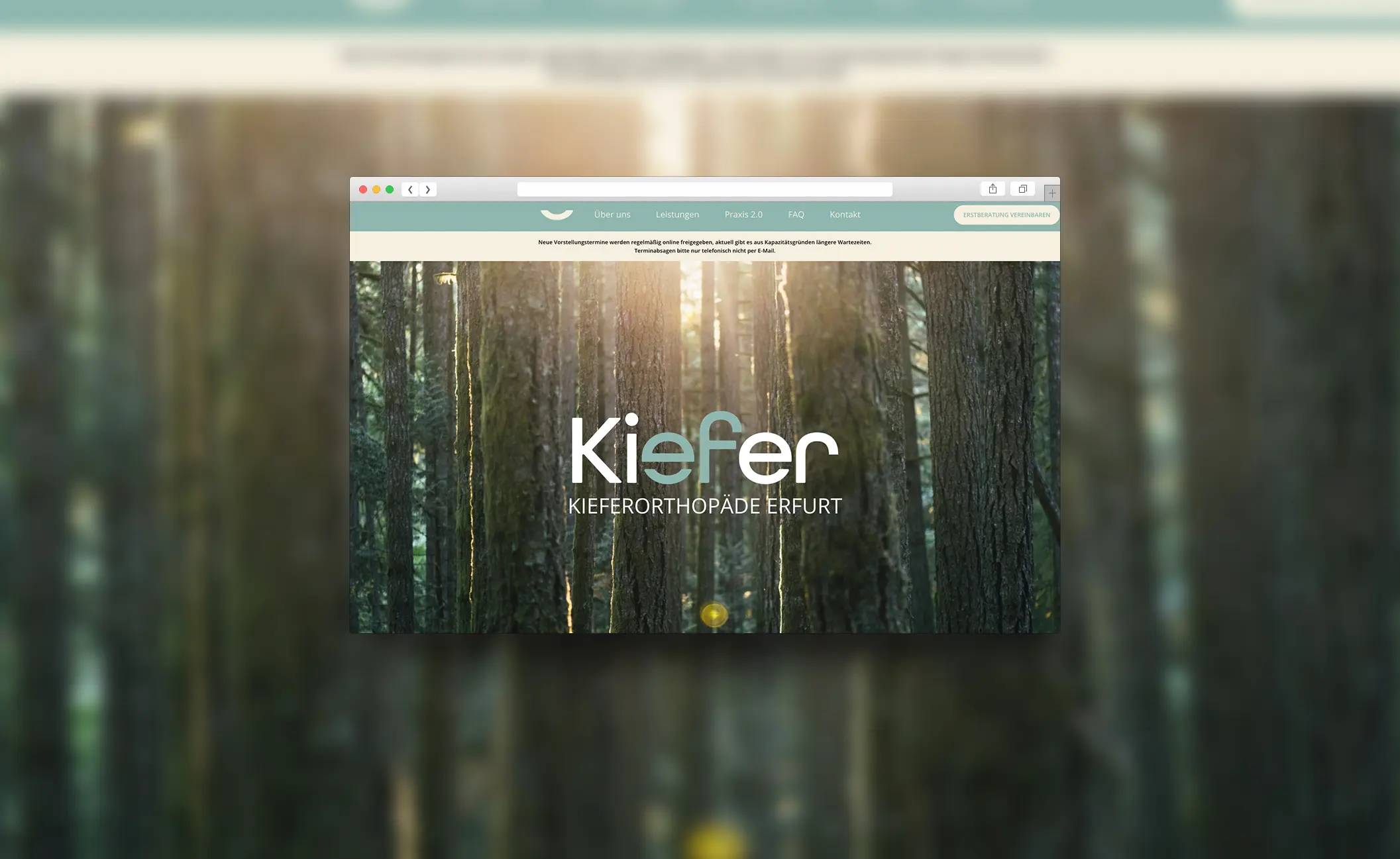 WordPress Elementor Website für Kieferorthopädie KIEFER in Erfurt
