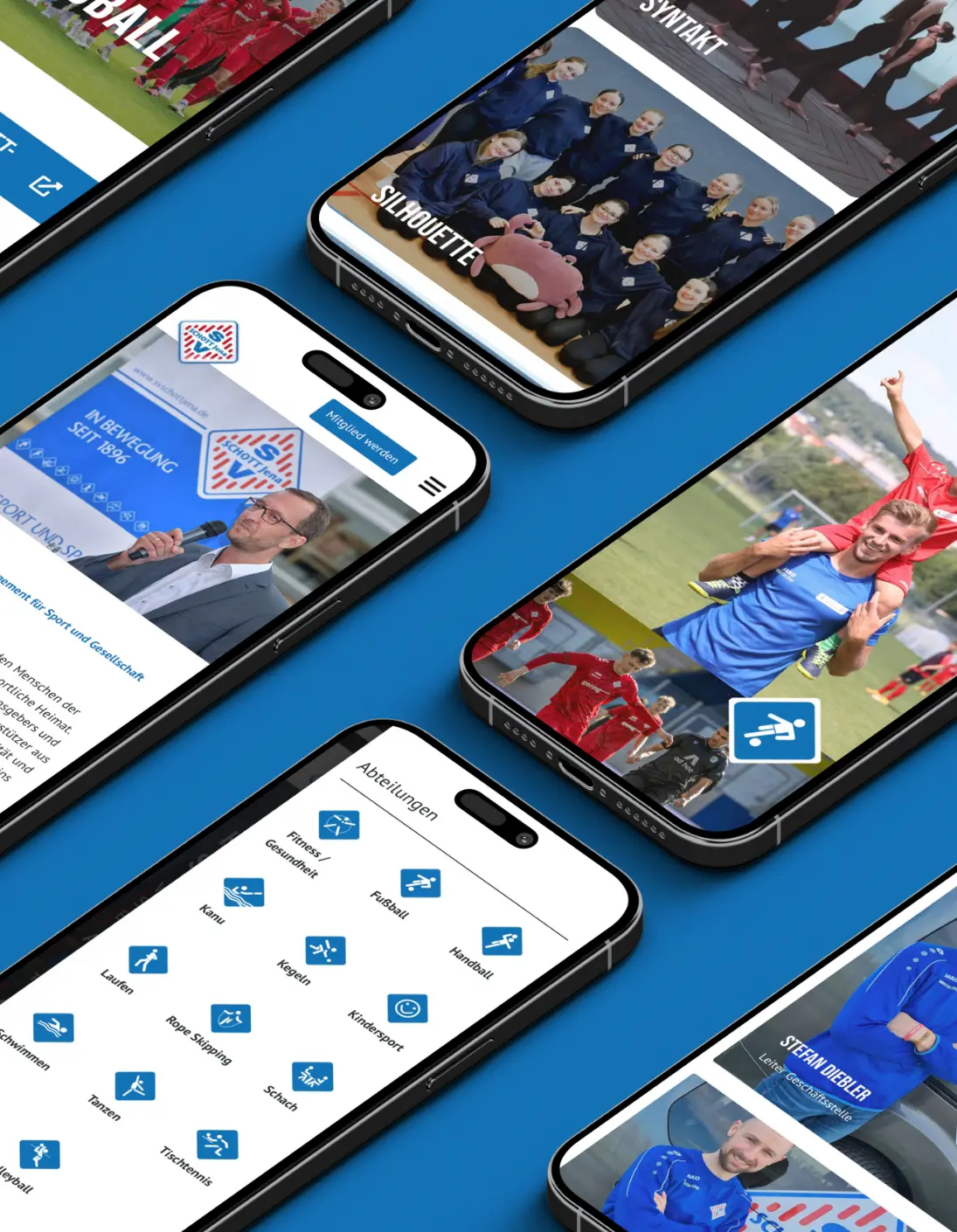 Referenzprojekt: Website für den SV Schott Jena e.V.