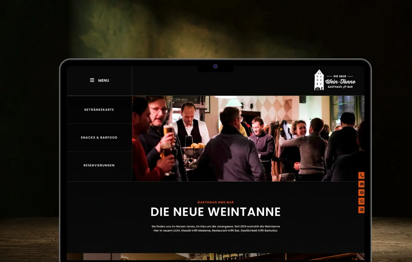 Referenzprojekt: Website für die Weintanne